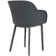 Fauteuil Bridge Shelia • Polypropylène résistant aux UV avec fibre de verre jardin terrasse gar kifé kebab 