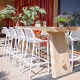 Chaise haute Tahiti jardin terrasse bar restaurant terrasse • Polypropylène avec fibre de verre• Empilable