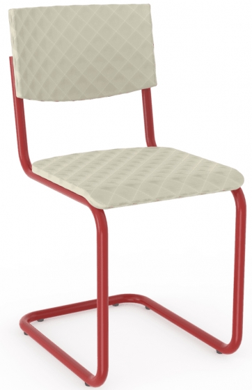Chaise 229 Adico Structure: acier chromé, acier laqué; Assise: garnie, cuir, aux choix; Couleur: aux choix personnalisable avec,