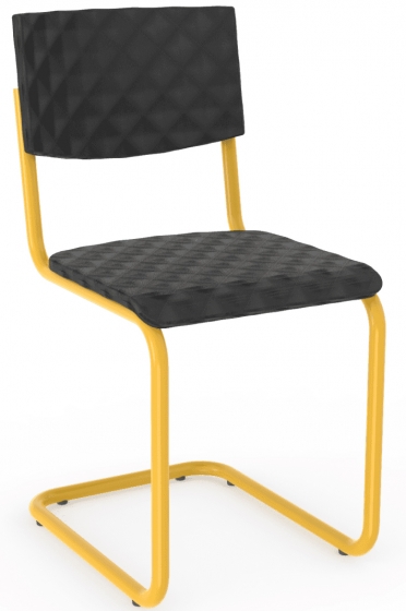 Chaise 229 Adico Structure: acier chromé, acier laqué; Assise: garnie, cuir, aux choix; Couleur: aux choix personnalisable avec,