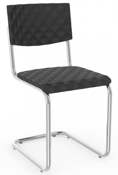 Chaise 229 Adico Structure: acier chromé, acier laqué; Assise: garnie, cuir, aux choix; Couleur: aux choix personnalisable avec,