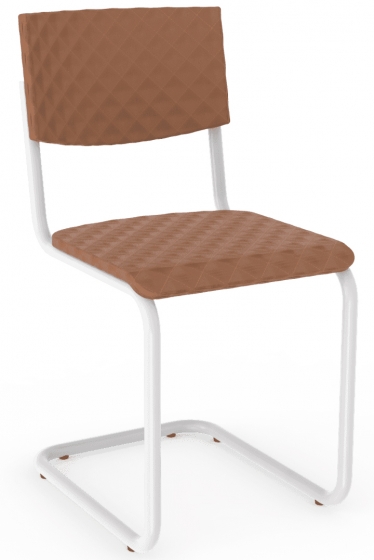 Chaise 229 Adico Structure: acier chromé, acier laqué; Assise: garnie, cuir, aux choix; Couleur: aux choix personnalisable avec,
