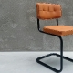 Chaise 229 Adico Structure: acier chromé, acier laqué; Assise: garnie, cuir, aux choix; Couleur: aux choix personnalisable avec,