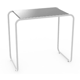 Table lounge bout de canapé 119-E Adico Structure: acier laqué; Couleur: aux choix personnalisable; Colonne: inox, acier; Pour p