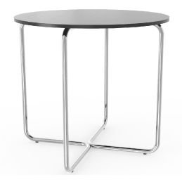 Table 4 pieds 109 Adico Structure: acier chromé, acier laqué; Couleur: aux choix personnalisable; Base pieds: x; Plateau: medium