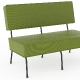 Banquette 745 Adico Dossier: garni; Structure: acier laqué; Assise: garnie; Couleur: aux choix personnalisable pour, design, con