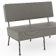 Banquette 745 Adico Dossier: garni; Structure: acier laqué; Assise: garnie; Couleur: aux choix personnalisable pour, design, con