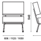 Banquette 745 Adico Dossier: garni; Structure: acier laqué; Assise: garnie; Couleur: aux choix personnalisable pour, design, con