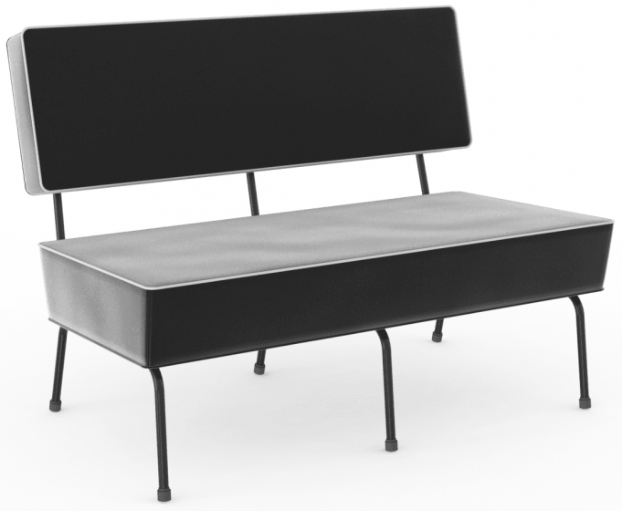 Banquette 745 Adico Dossier: garni; Structure: acier laqué; Assise: garnie; Couleur: aux choix personnalisable pour, design, con