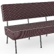 Banquette 745 Adico Dossier: garni; Structure: acier laqué; Assise: garnie; Couleur: aux choix personnalisable pour, design, con