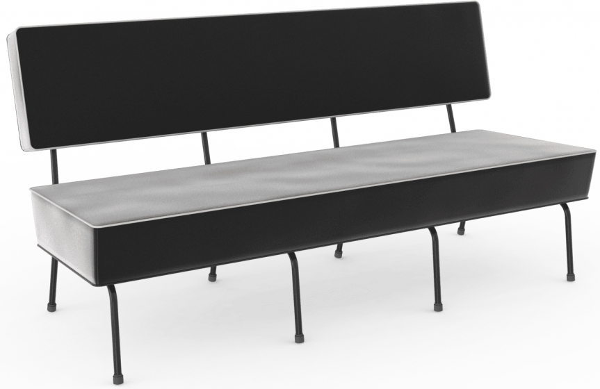 Banquette 745 Adico Dossier: garni; Structure: acier laqué; Assise: garnie; Couleur: aux choix personnalisable pour, design, con