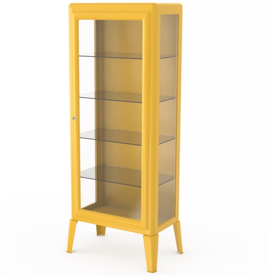 Meuble rangement Vitrine 211 Adico Structure: acier laqué; Couleur: aux choix personnalisable pour, étagères, porte, avec, vitri
