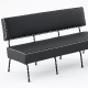 Banquette 745 Adico Dossier: garni; Structure: acier laqué; Assise: garnie; Couleur: aux choix personnalisable pour, design, con