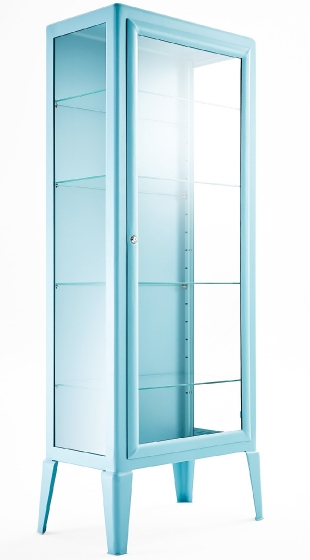 Meuble rangement Vitrine 211 Adico Structure: acier laqué; Couleur: aux choix personnalisable pour, étagères, porte, avec, vitri