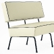Banquette 745 Adico Dossier: garni; Structure: acier laqué; Assise: garnie; Couleur: aux choix personnalisable pour, design, con