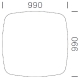 99x99 cm