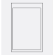 1 plateau mural 4xA4 - cadre: 45x70x3,5cm - verre: 39,5x60cm