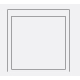 1 plateau mural 6xA4 - cadre: 70x70x3,5cm - verre: 60x60cm